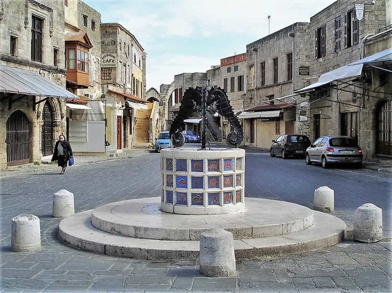 Rhodes Old Town at night