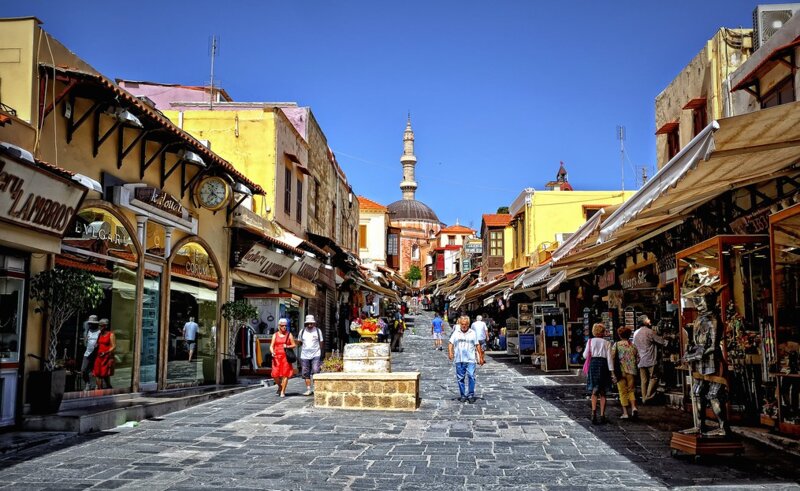 Rhodes Old Town at night
